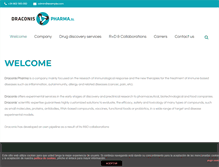 Tablet Screenshot of draconispharma.com